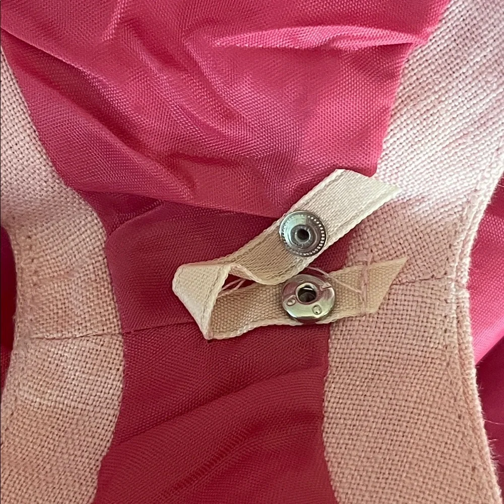 Vintage Talbots Irish Linen Pink Sheath Midi Dress Sleeveless Size 8